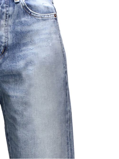 Blue cotton washed denim Saint Laurent | 614443Y13KB5272